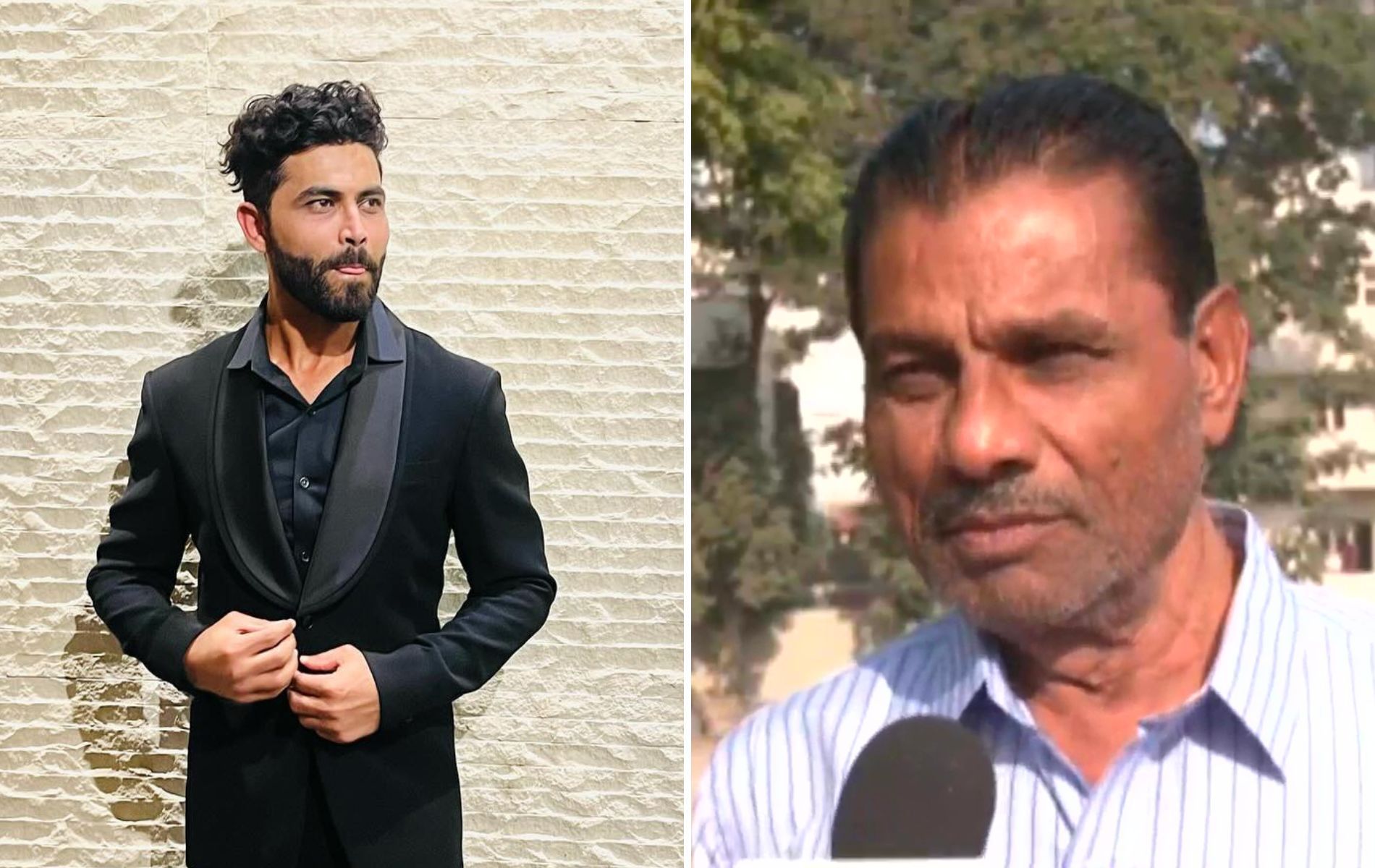 Ravindra Jadeja (L) and Anirudhsinh Jadeja (R).