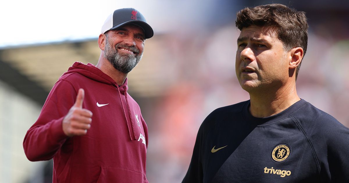 Liverpool boss Jurgen Klopp (left) and Chelsea manager Mauricio Pochettino