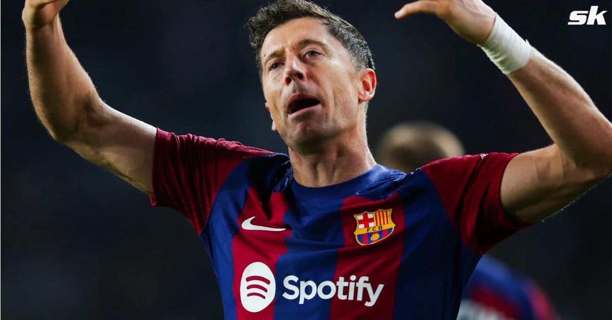 Barcelona forward Robert Lewandowski