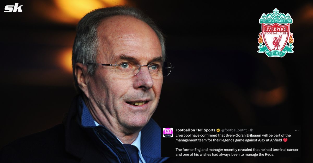 Liverpool announce Sven Goran Eriksson will be part of managerial team for Legends game