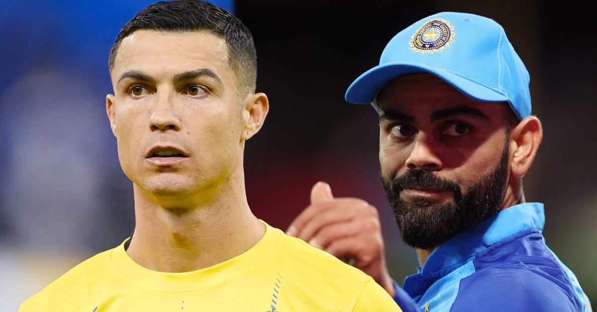 Cristiano Ronaldo (left) and Virat Kohli