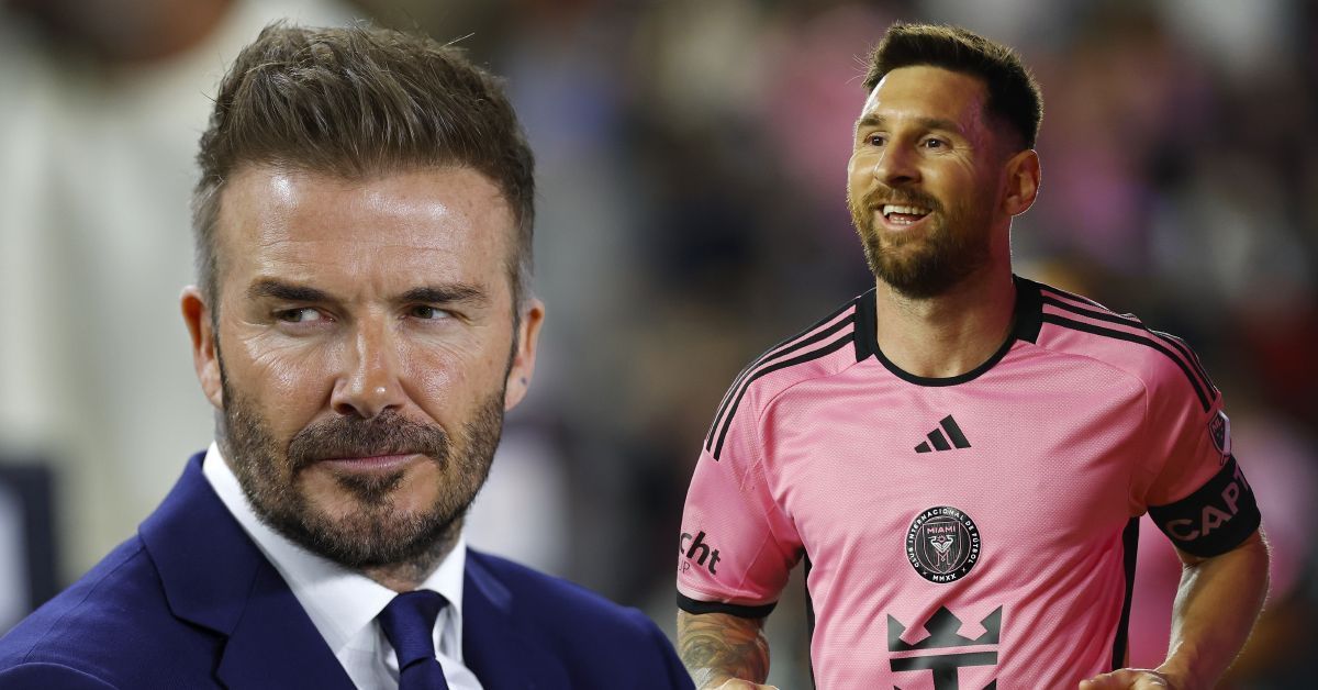 David Beckham seemingly refused to celebrate Lionel Messi