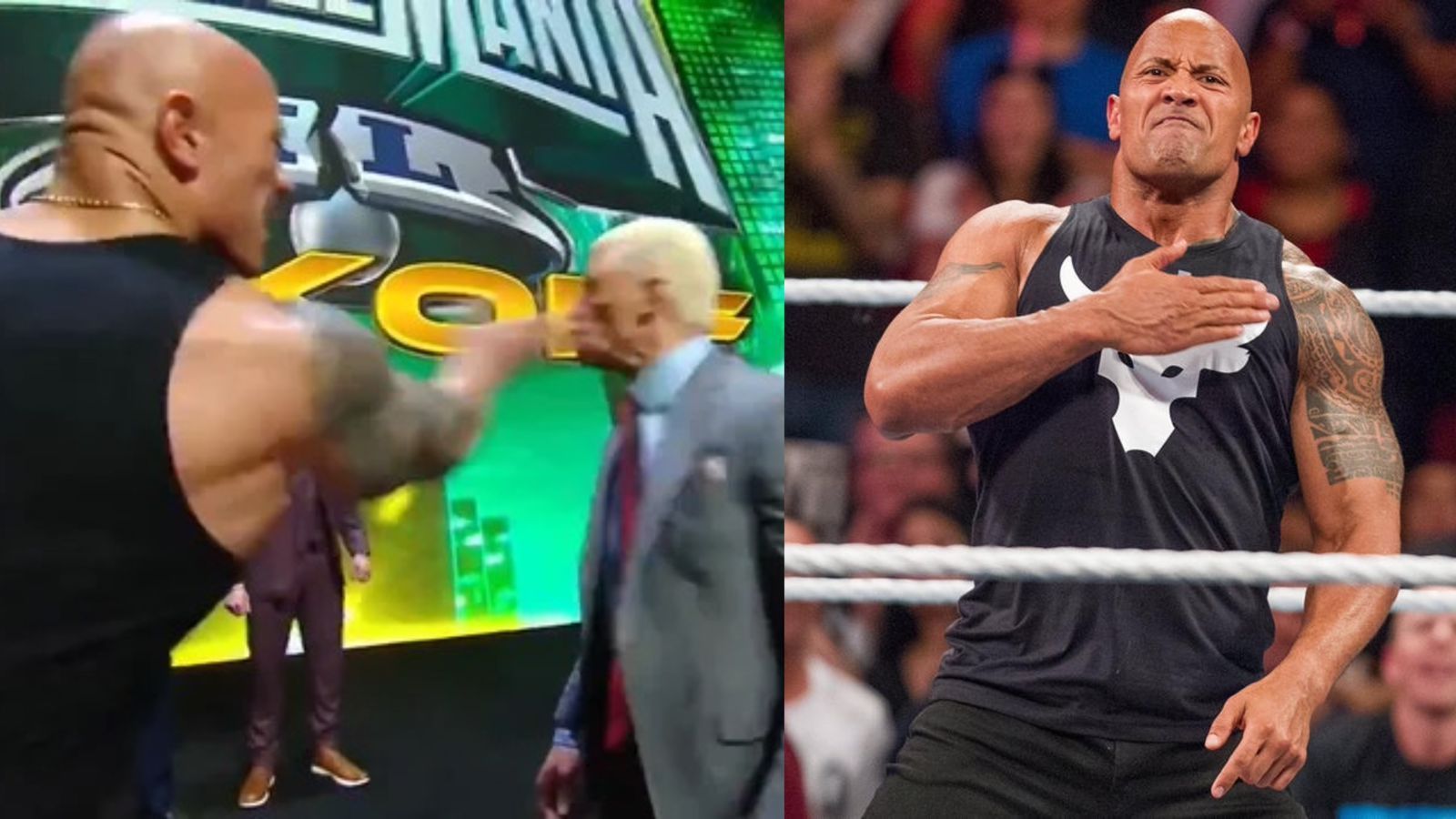 The Rock and Roman Reigns joined forces at the end of media event!