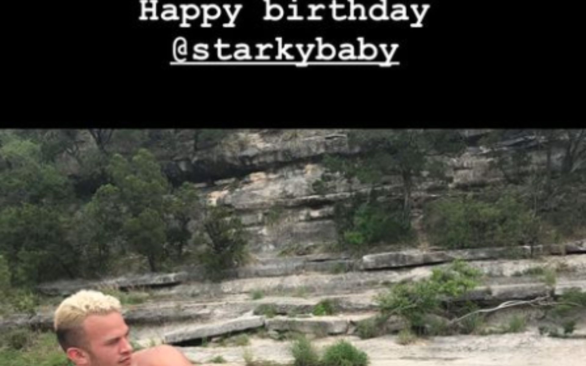 Screengrab of The Role Model&#039;s wish to the AEW star on her Instagram story