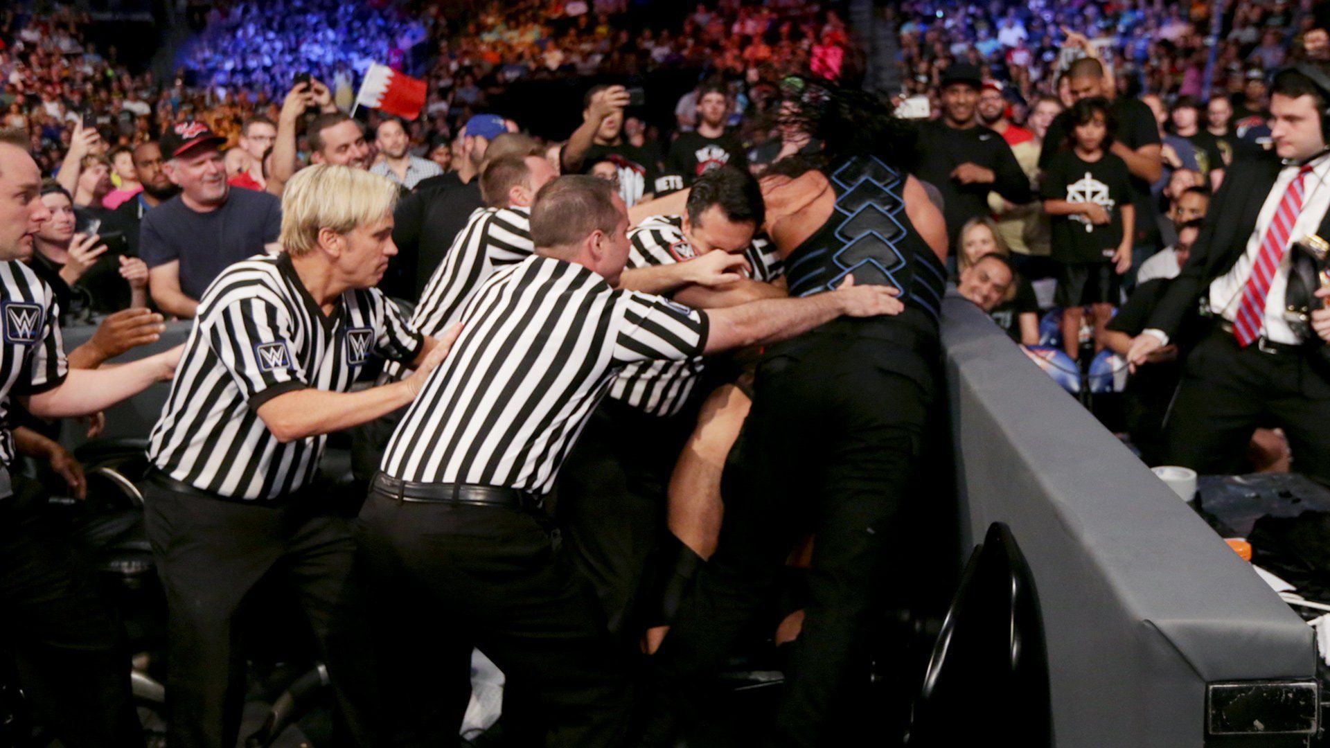 WWE referees are hard at work on SmackDown