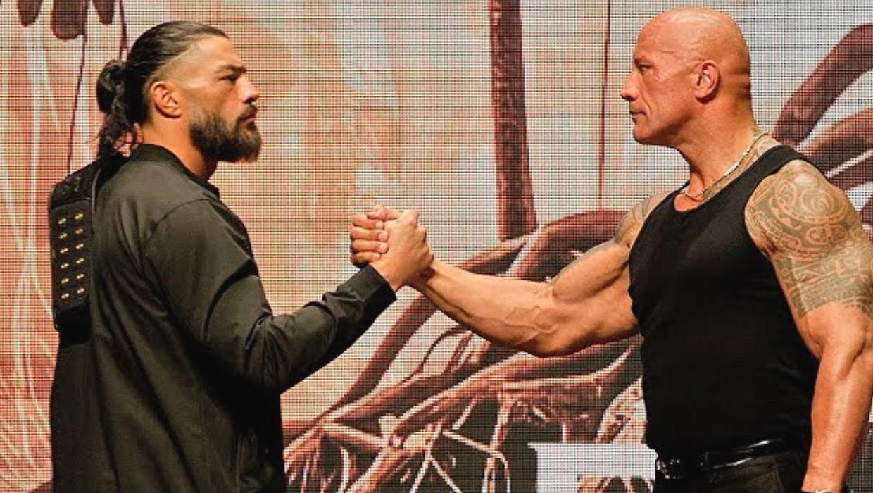 The Rock and Roman Reigns have joined hands for now