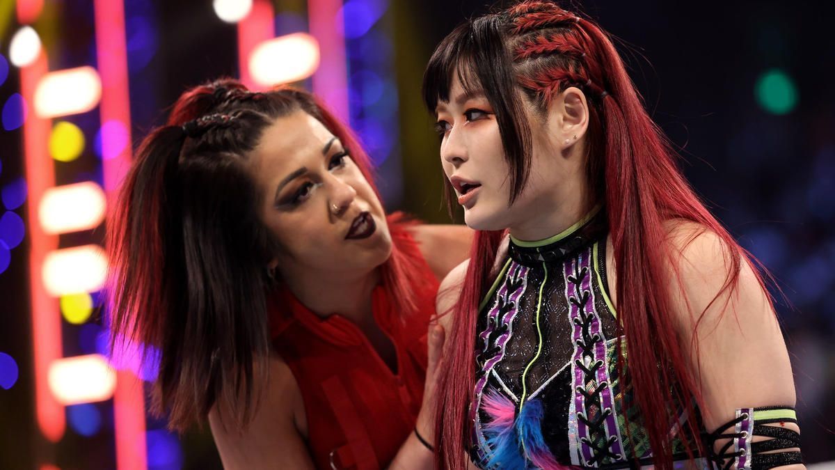 Bayley (left) and IYO SKY of Damage CTRL.