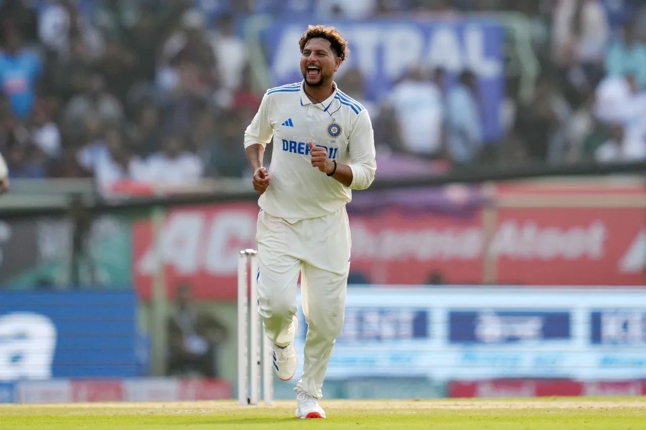 Kuldeep Yadav picked up four wickets in the second Test against England. [P/C: BCCI]