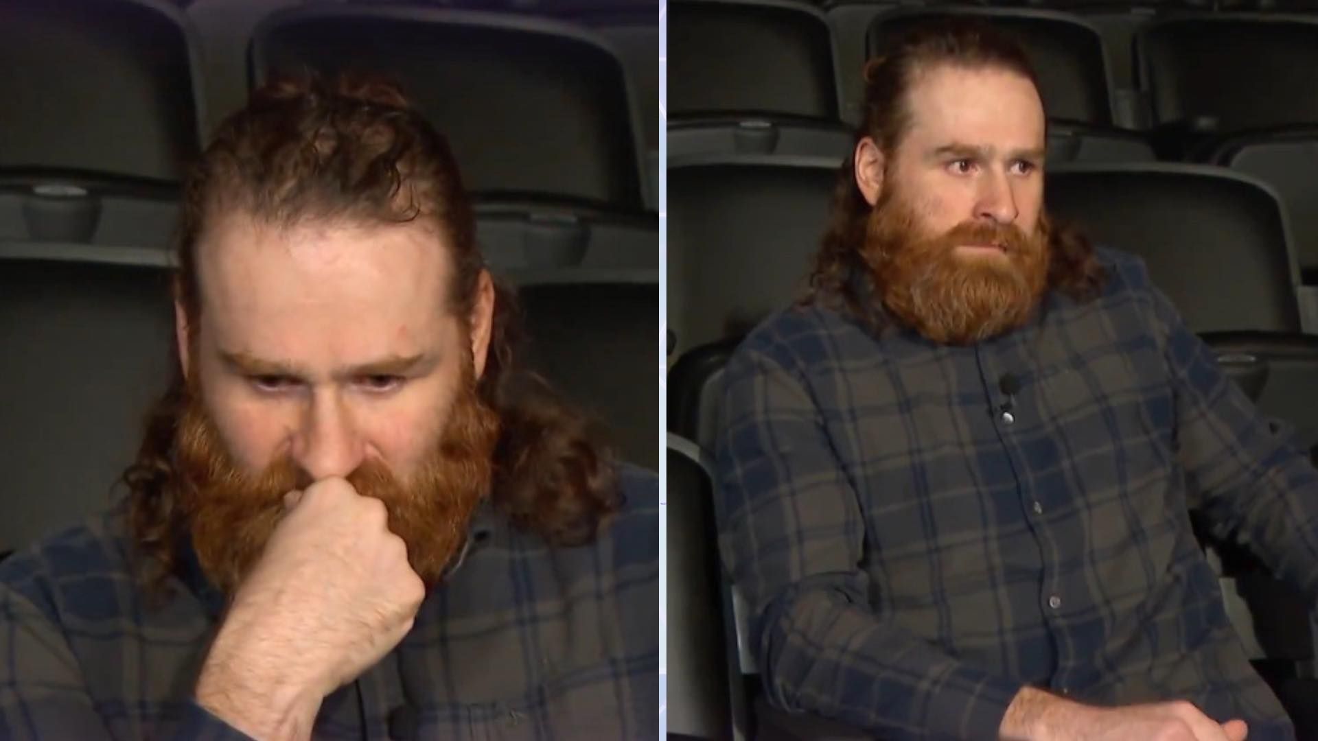 Sami Zayn as seen on WWE RAW this week.