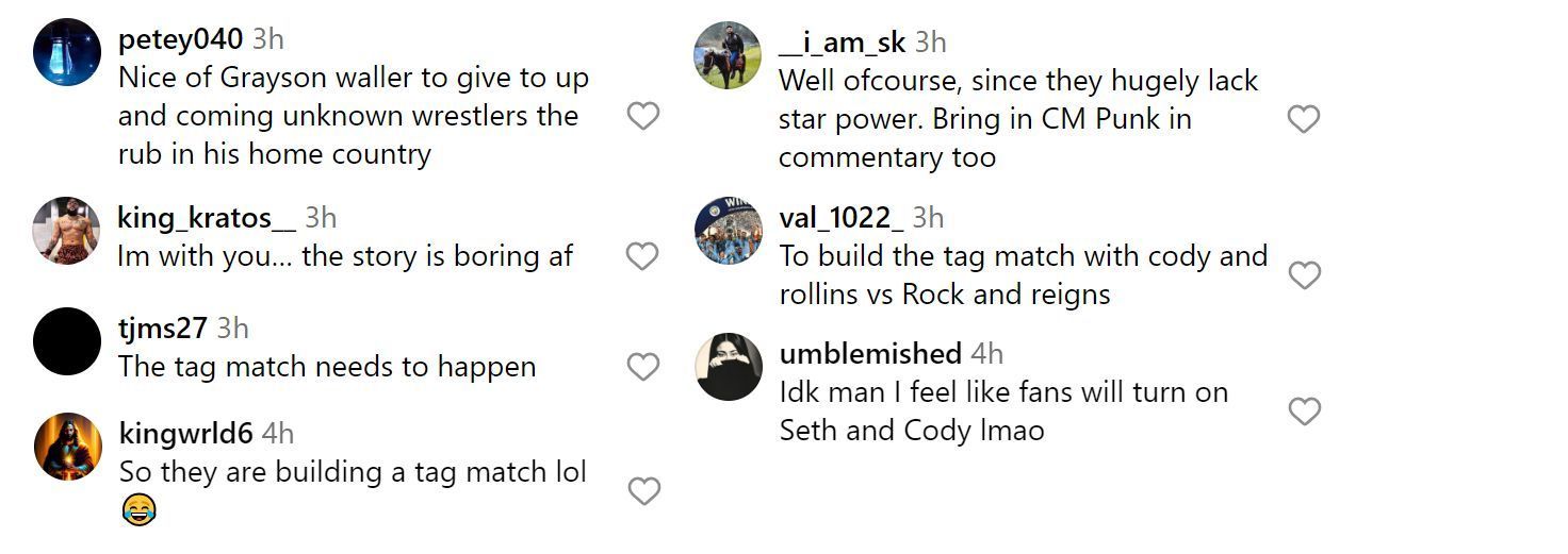 Other fan reactions to the Elimination Chamber news.