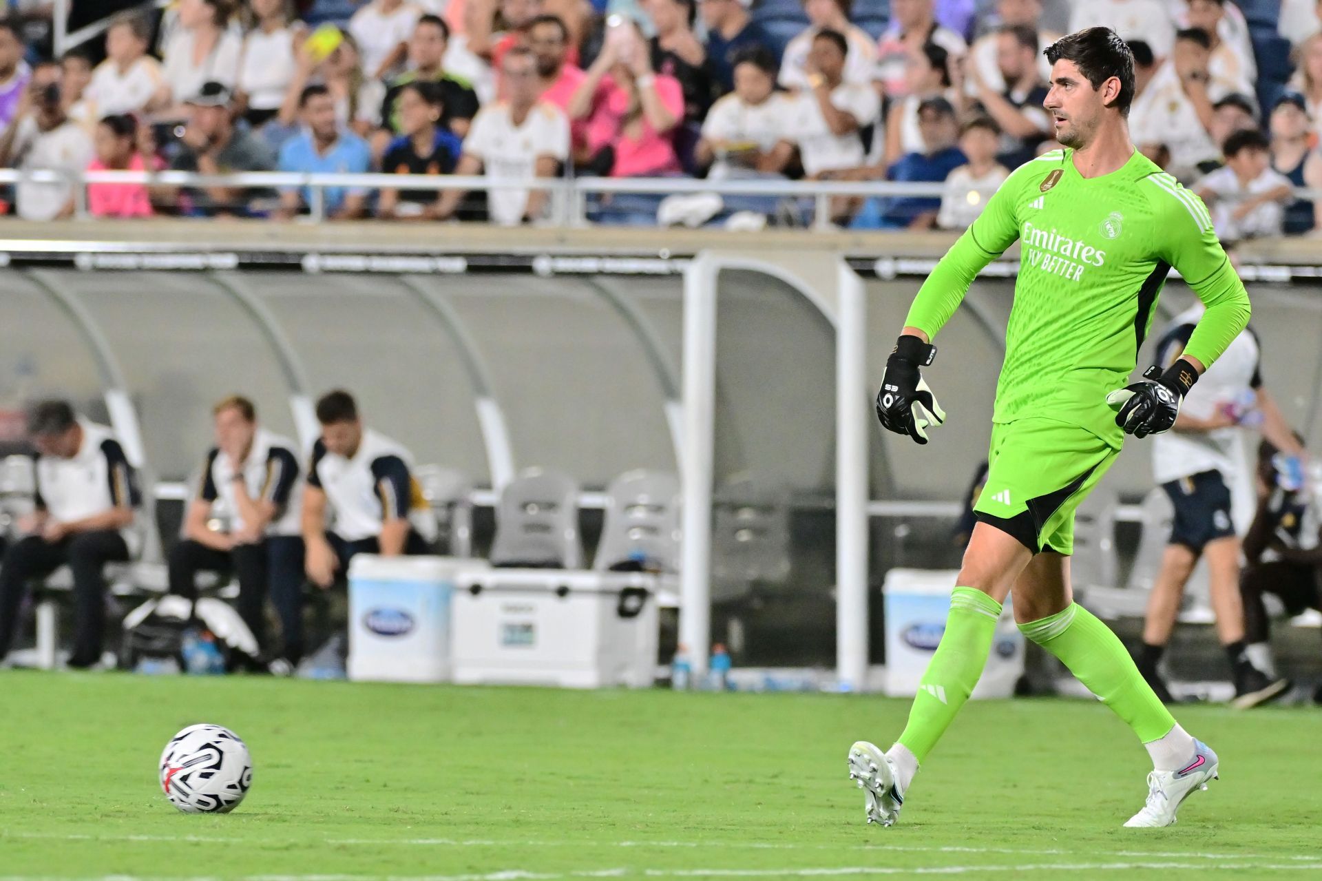 Thibaut Courtois is sidelined with an ACL injury.