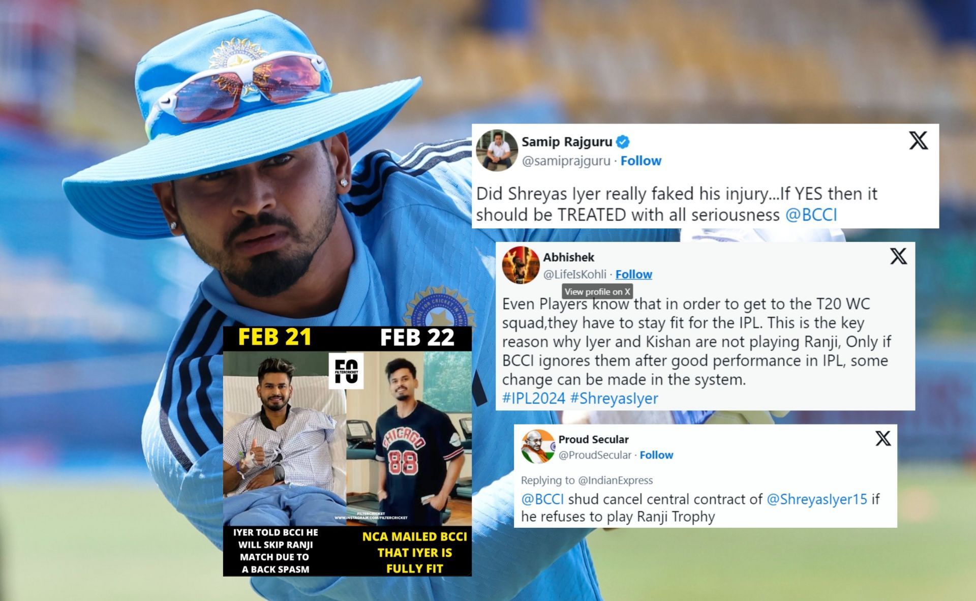Fans react to controversy surrounding Shreyas Iyer