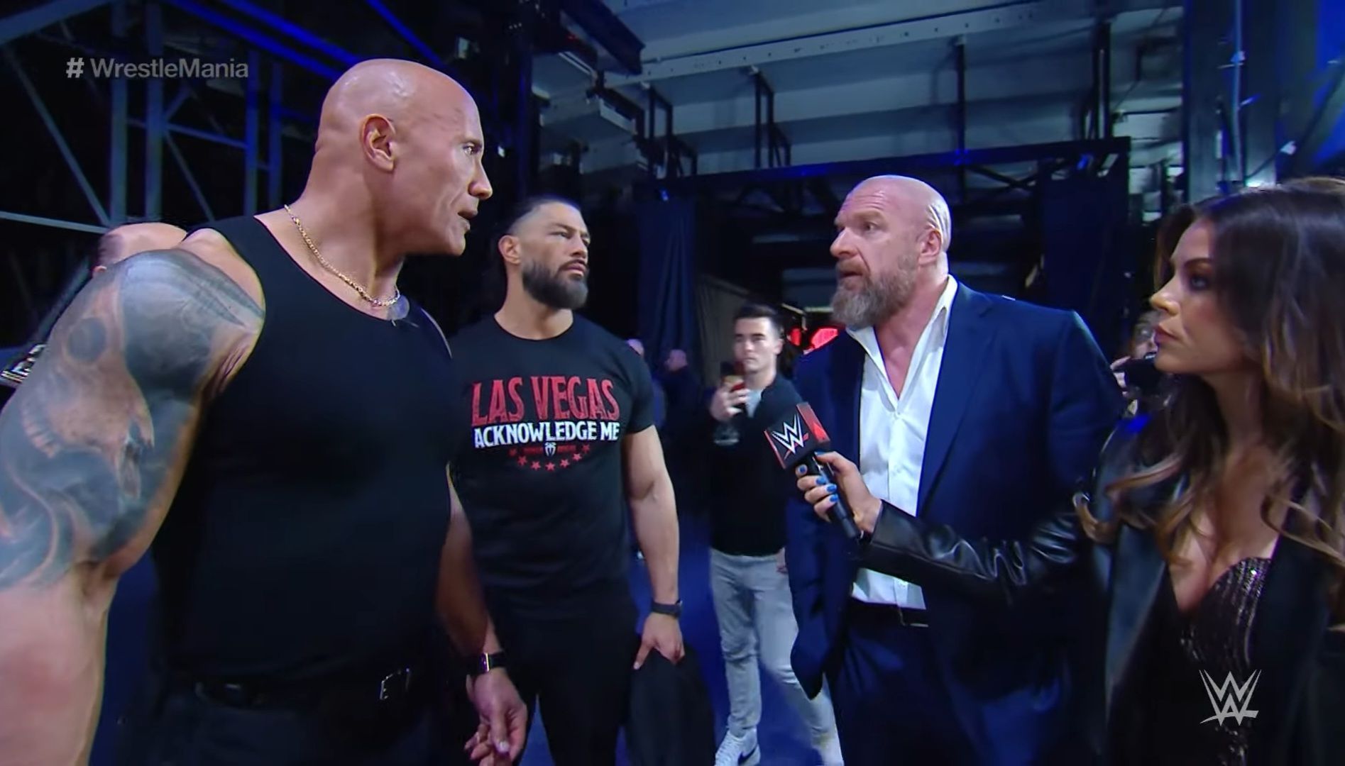The Rock, Roman Reigns &amp; Triple H