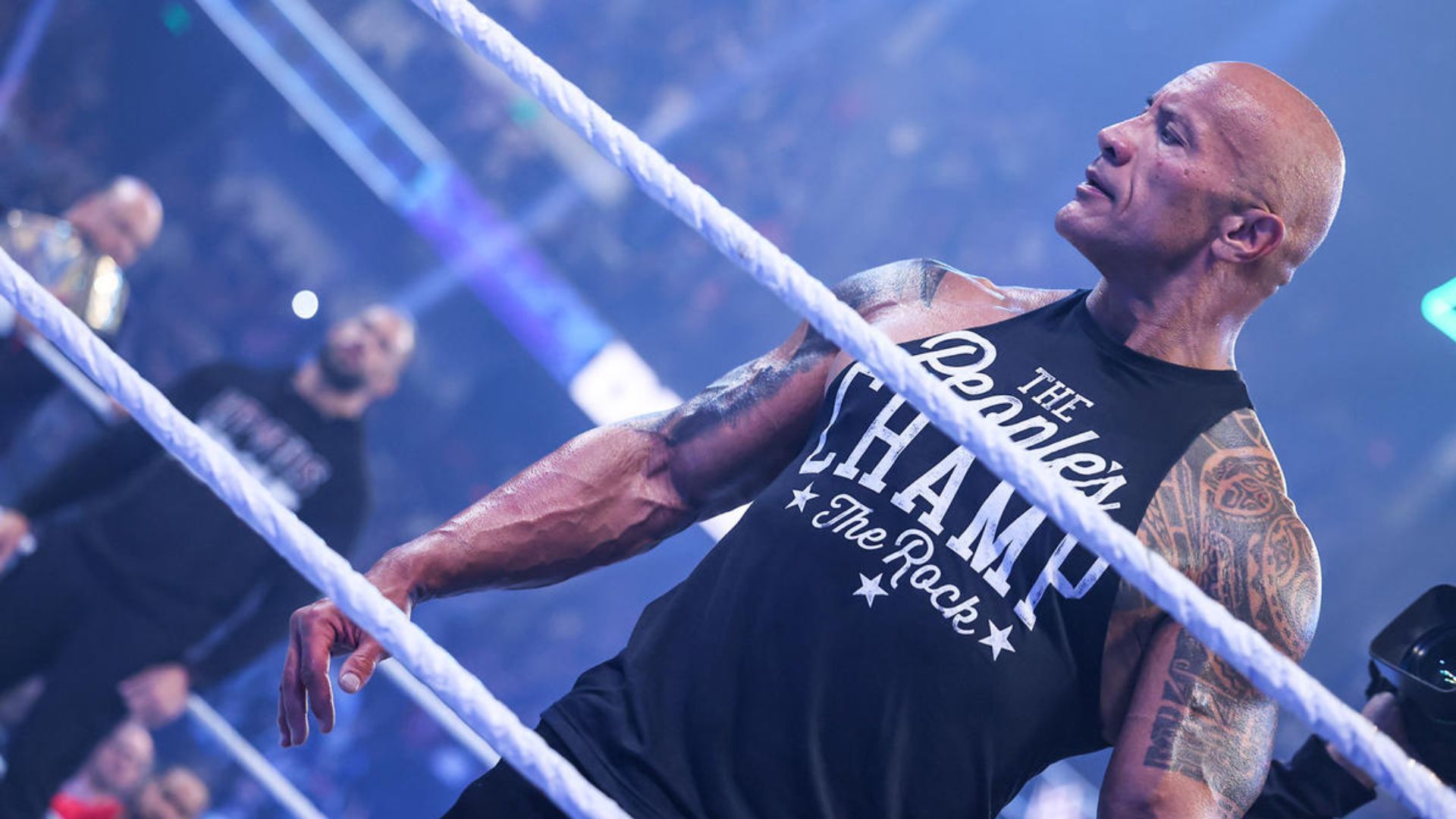 The Rock and Roman Reigns on Friday Night SmackDown!