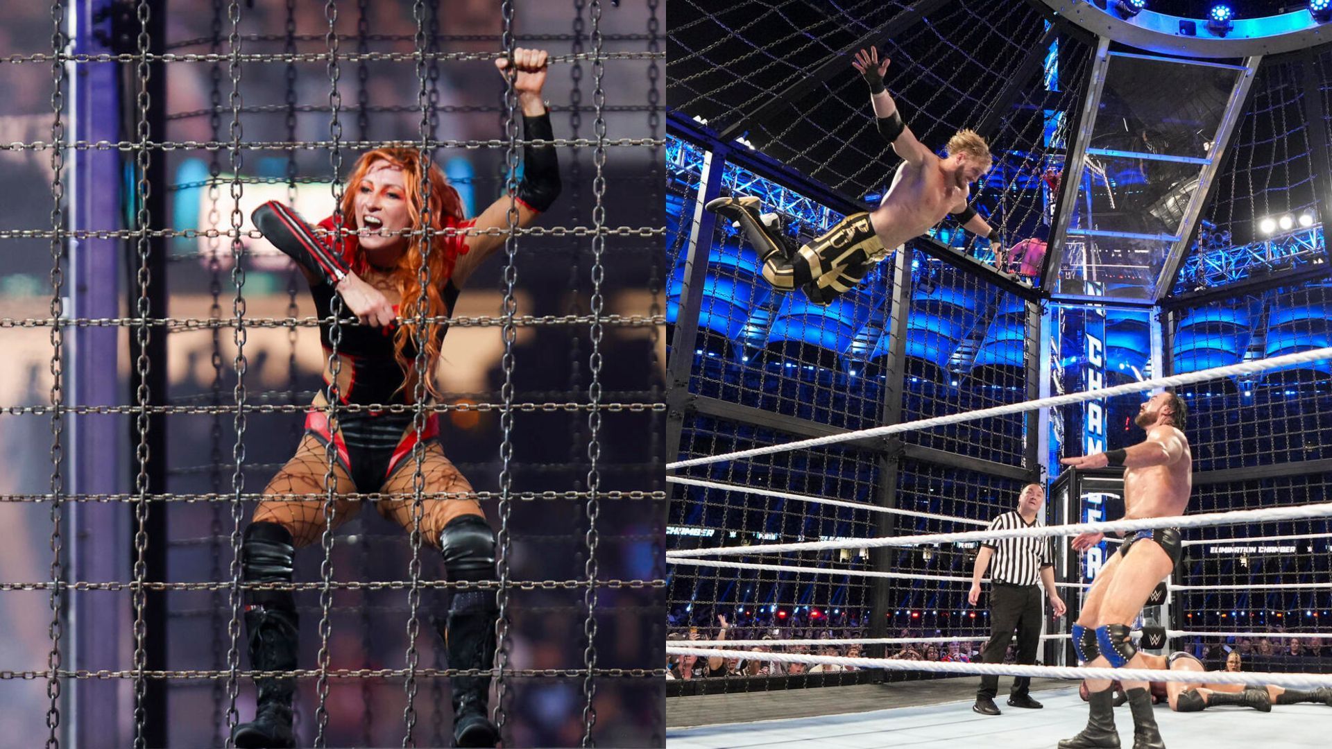 wwe superstars first elimination chamber match