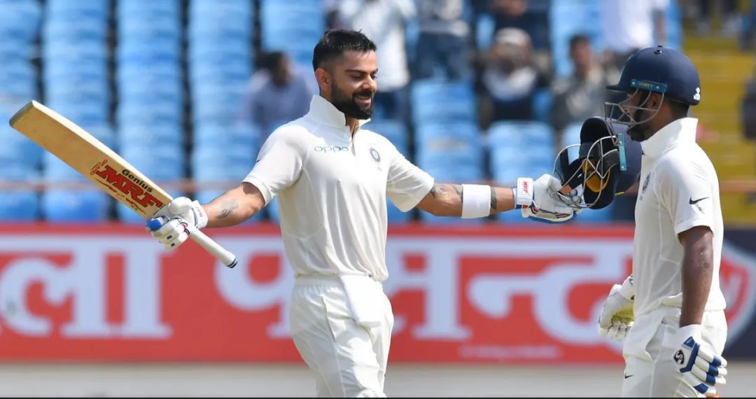 Virat Kohli after his century vs WI in 2018