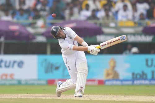 Joe Root was dismissed while playing an ungainly shot off Ravichandran Ashwin's bowling. [P/C: BCCI]