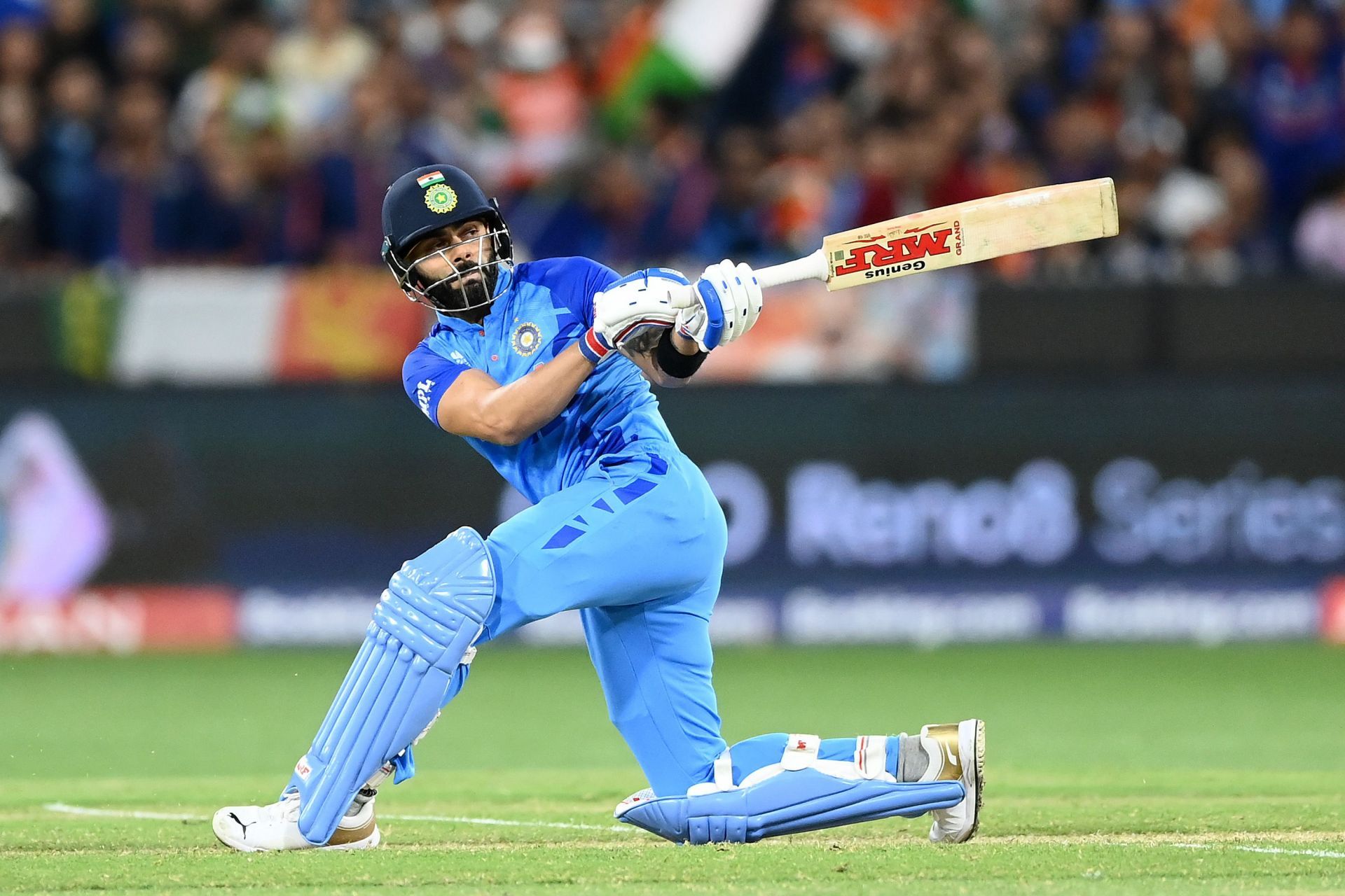 Virat Kohli was the highest run-scorer in the 2022 T20 World Cup. [P/C: Getty]