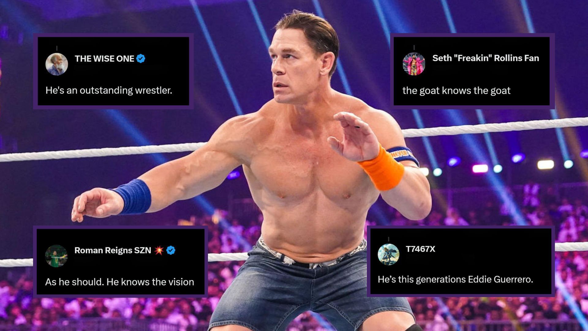 John Cena at WWE Crown Jewel 2023!