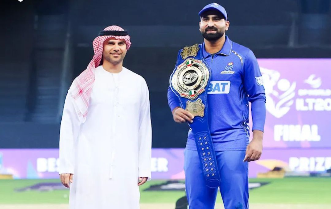 Muhammad Waseem with the blue belt