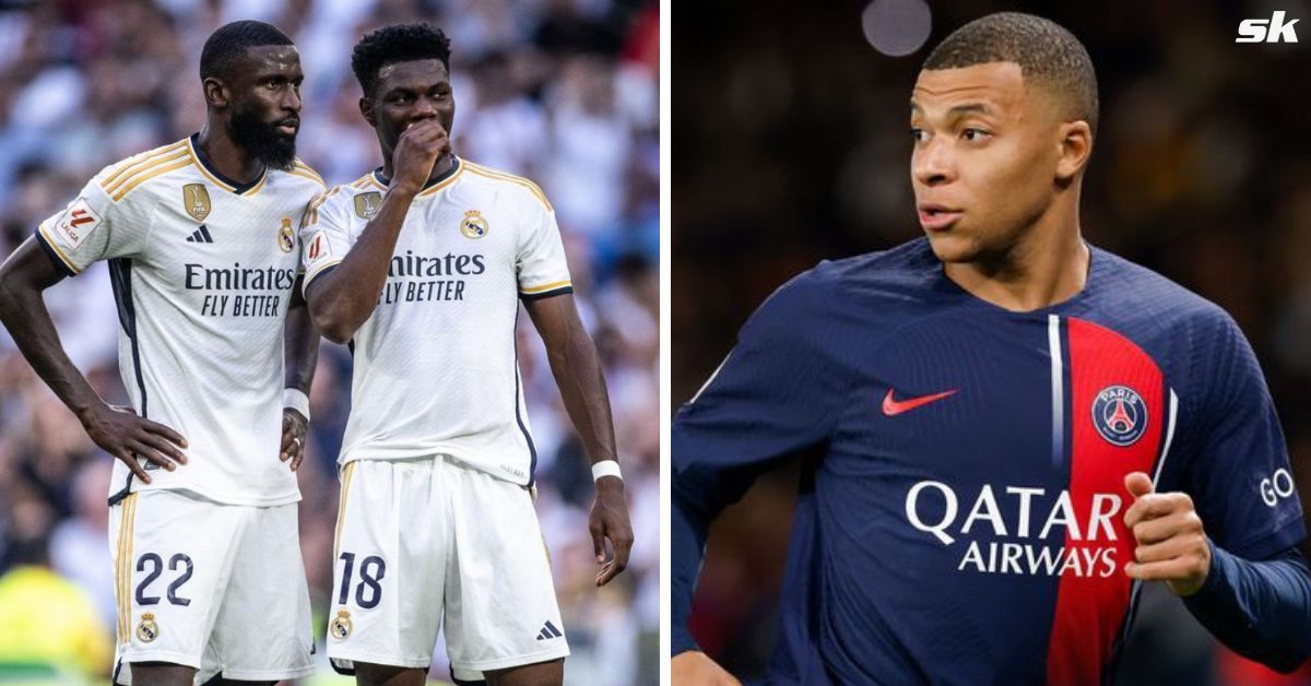 Aurelien Tchouameni and Kylian Mbappe