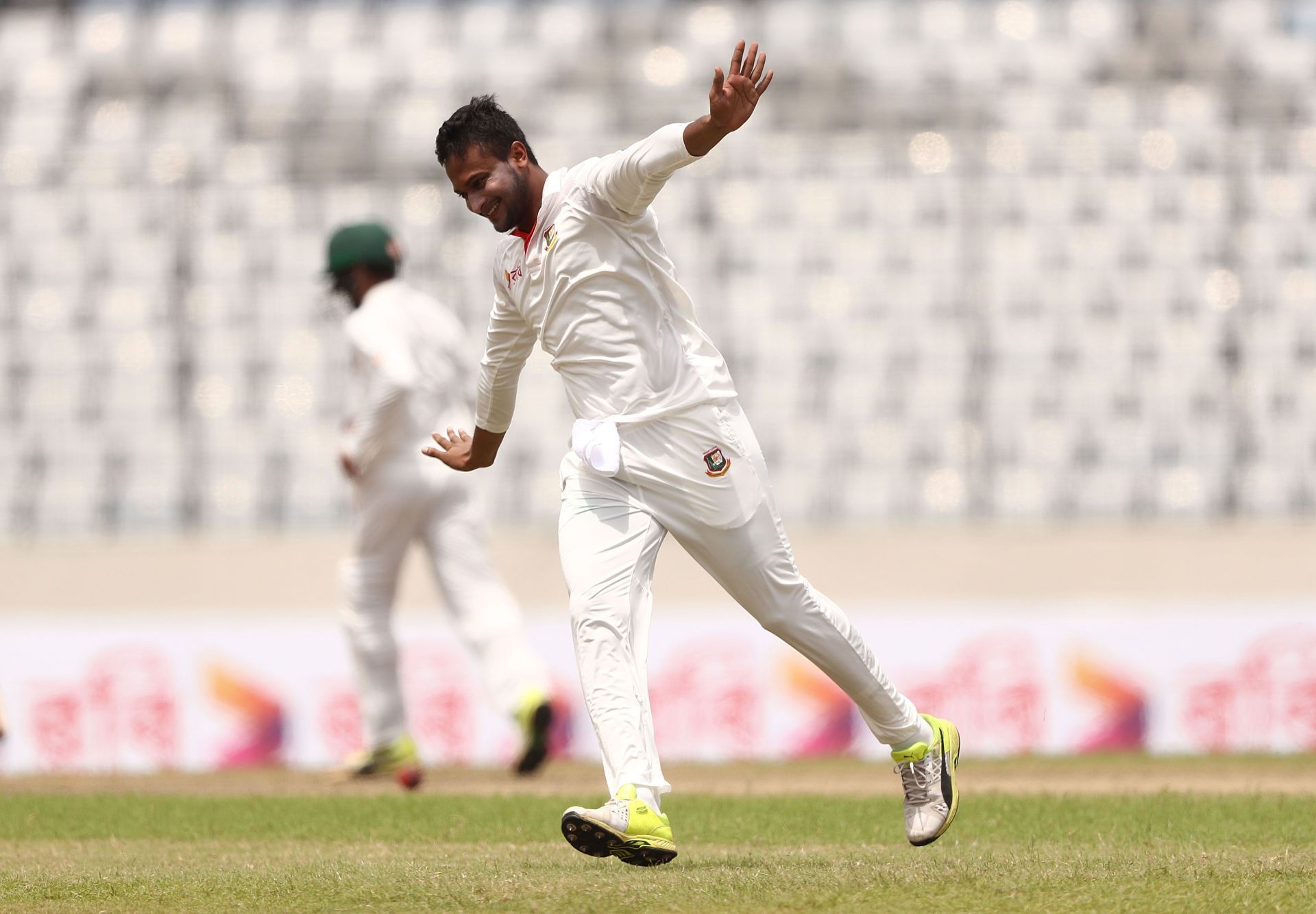 Shakib during Bangladesh v Australia - 1st Test: Day 4