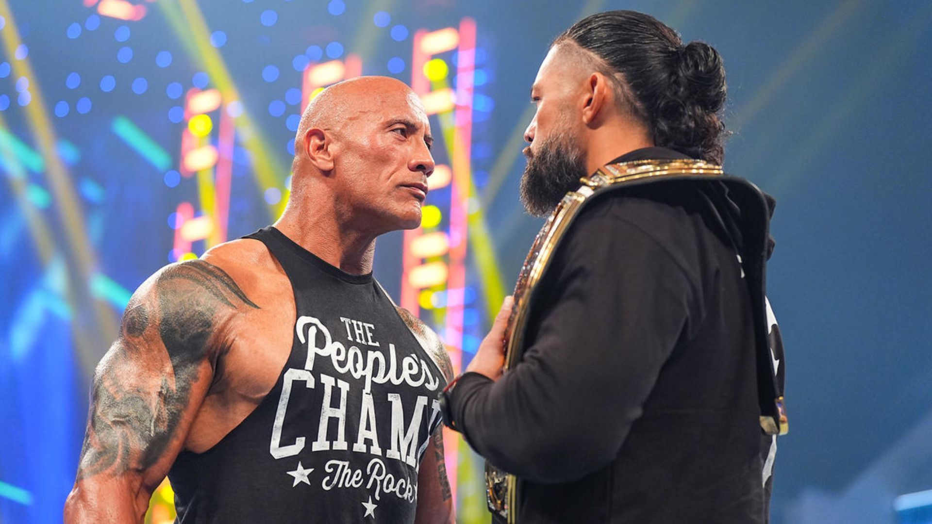 Dwayne and Roman Reigns finally came face-to-face last week