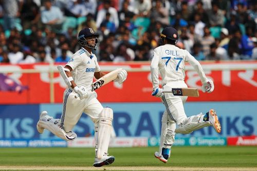 Shubman Gill added 49 runs for the second wicket with Yashasvi Jaiswal. [P/C: BCCI]