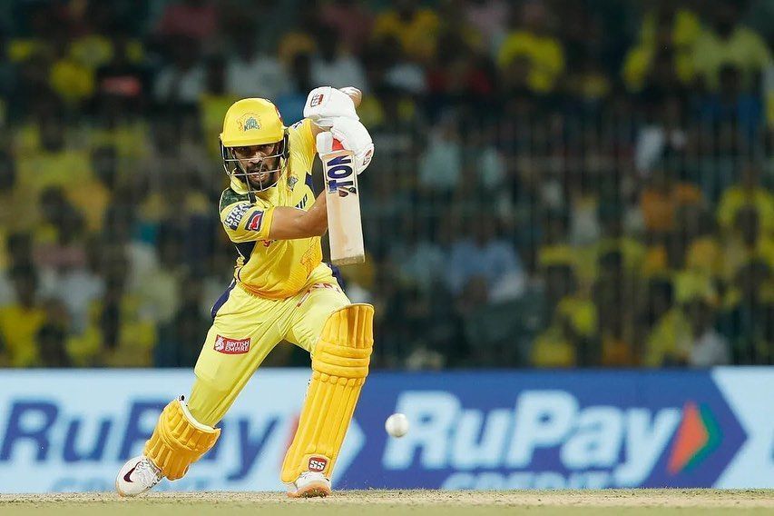 Ruturaj Gaikwad playing for Chennai Super Kings