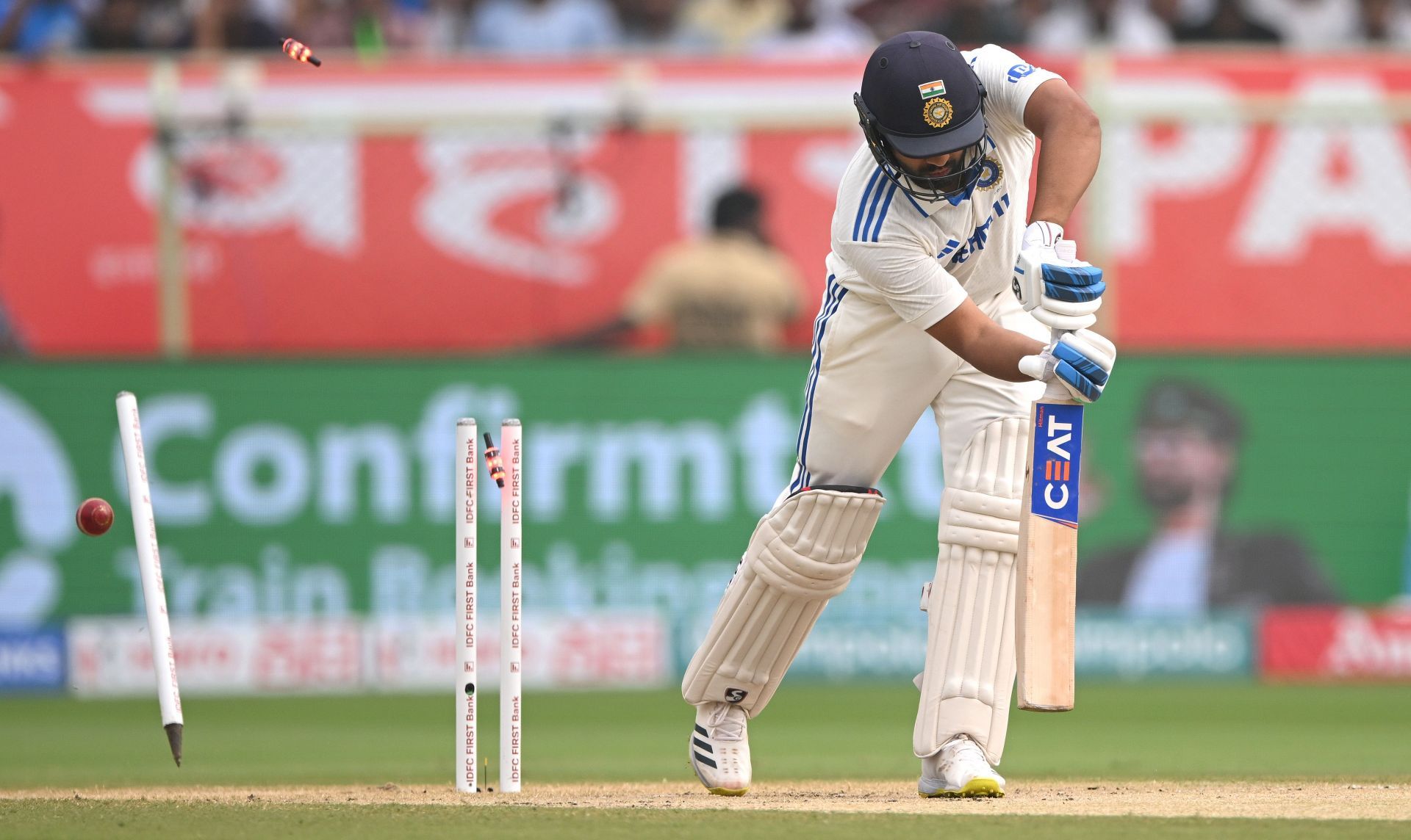 Rohit Sharma failed to play substantial knocks in both innings. [P/C: Getty]
