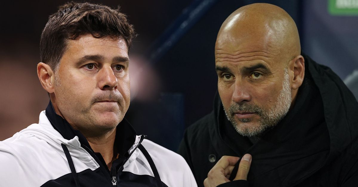 Mauricio Pochettino (left) and Pep Guardiola (right)