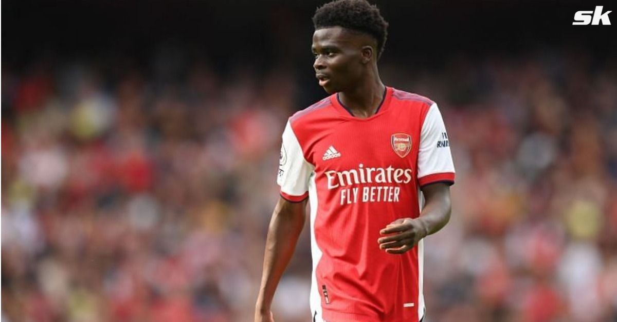 Arsenal attacker Bukayo Saka scored a brace on Sunday.