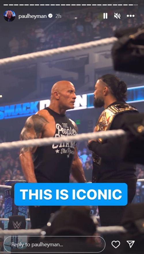 Paul Heyman is in awe of The Rock