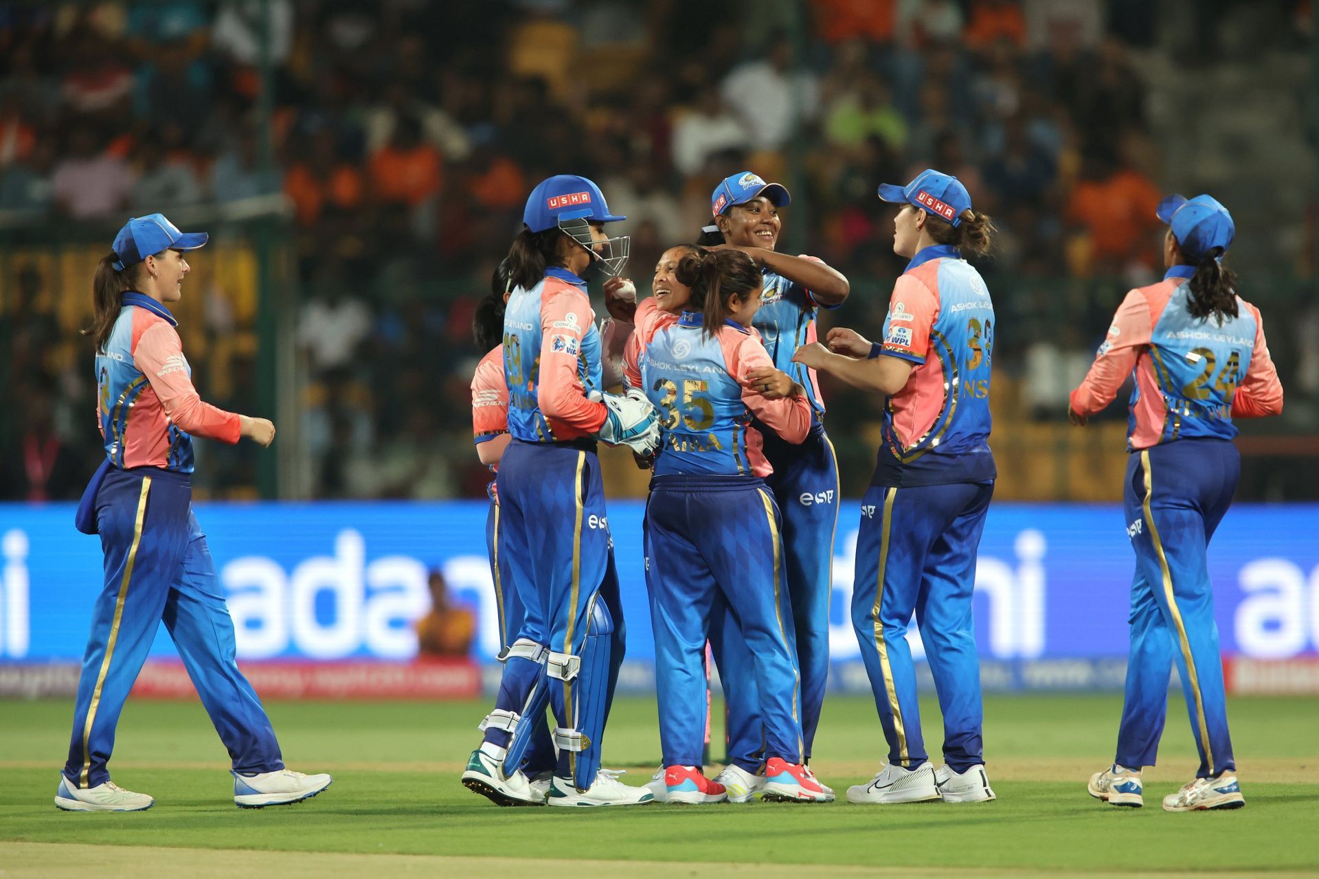 Mumbai Indians will take on the UP Warriorz tonight (Image: WPL/X)