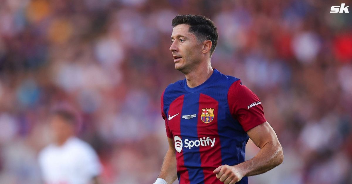 Barcelona striker Robert Lewandowski