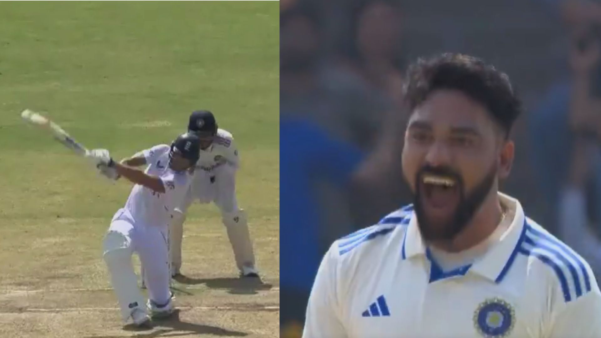 Snippets from the wickets of Ben Stokes and Ben Foakes on back-to-back deliveries