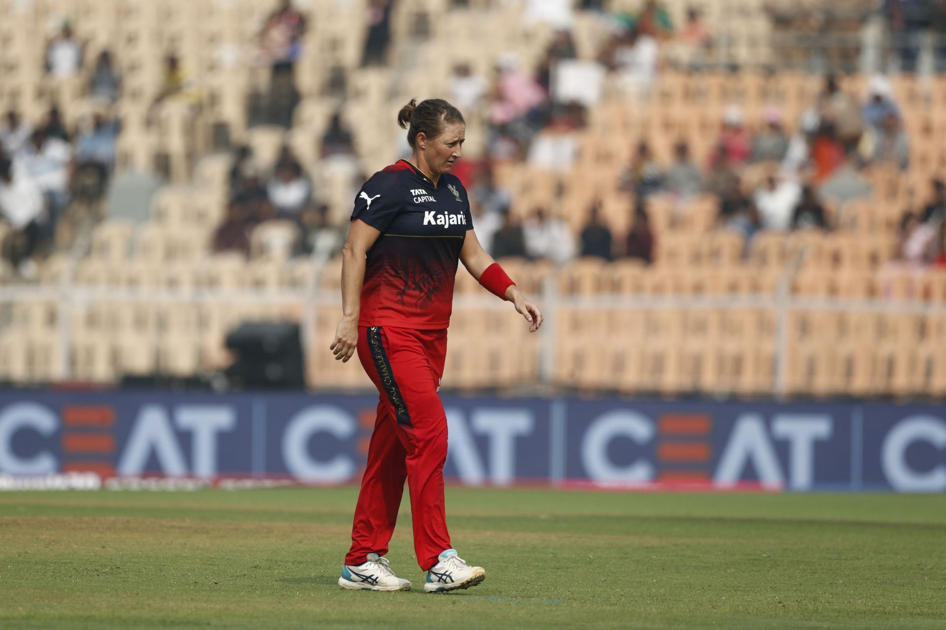 Sophie Devine in action: WPL 2023 - Royal Challengers Bangalore v Delhi Capitals