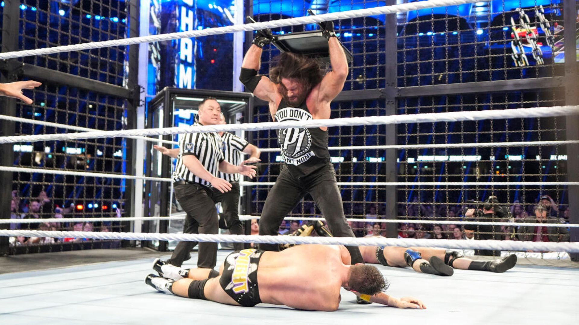 AJ Styles attacked LA Knight at the 2024 Elimination Chamber 