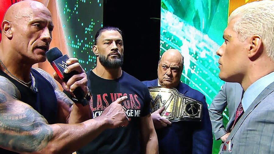 The Rock was not a fan of Cody going back on his offer