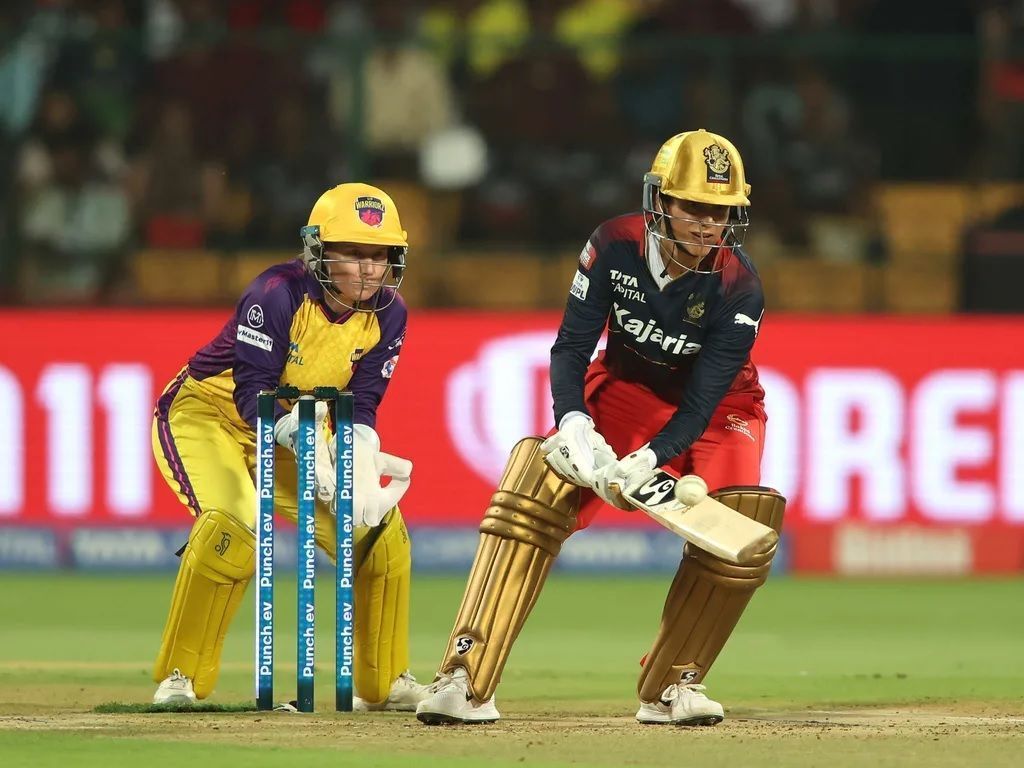 Smriti Mandhana scored an attacking half-century against the UP Warriorz. [P/C: wplt20.com]