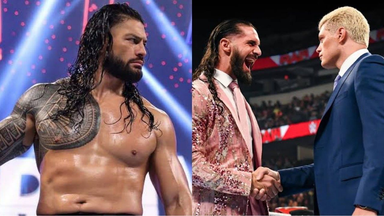 WWE सुपरस्टार्स रोमन रेंस, कोडी रोड्स और सैथ रॉलिंस 