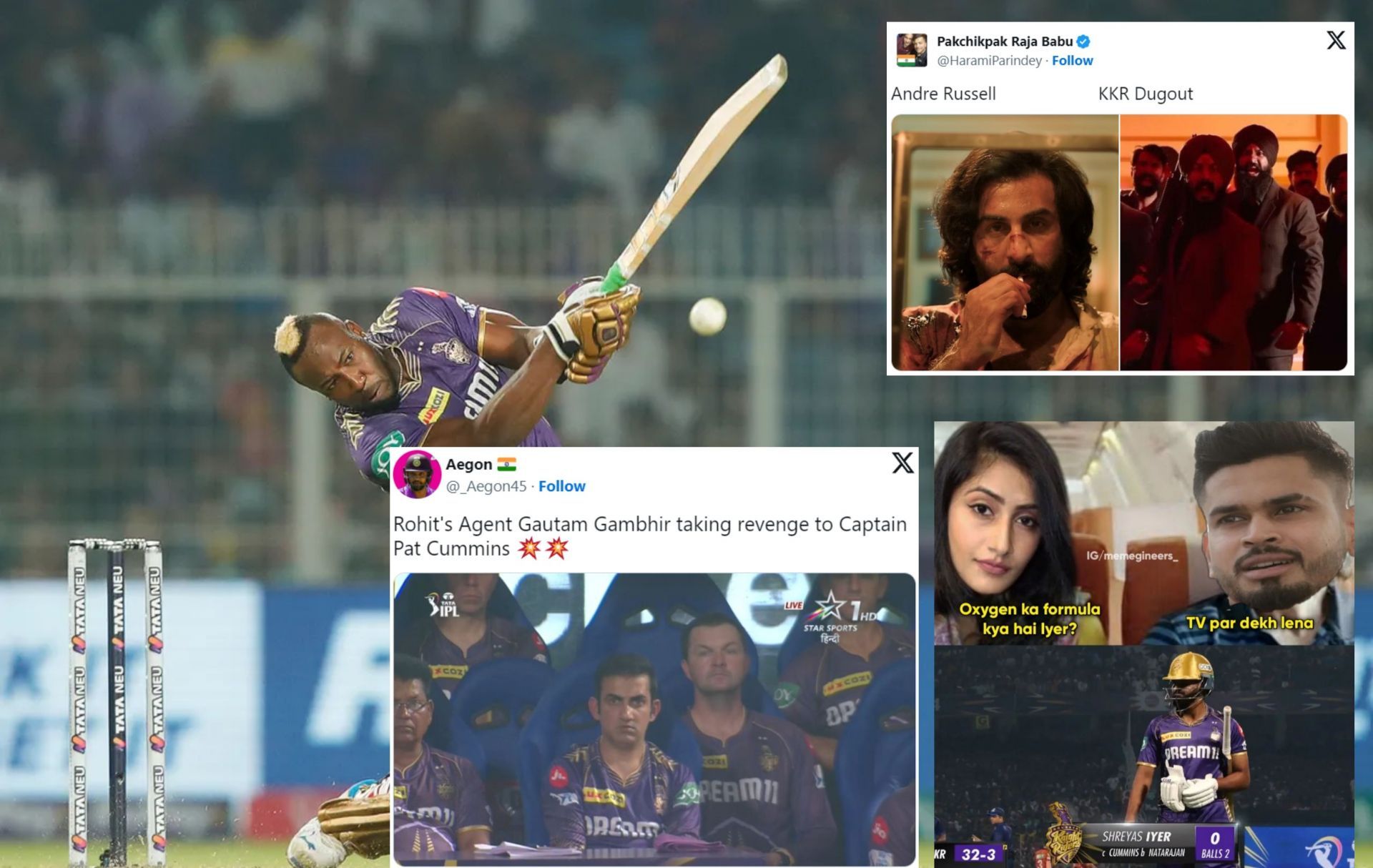 Fans react after first innings of SRH vs KKR IPL 2024 clash.