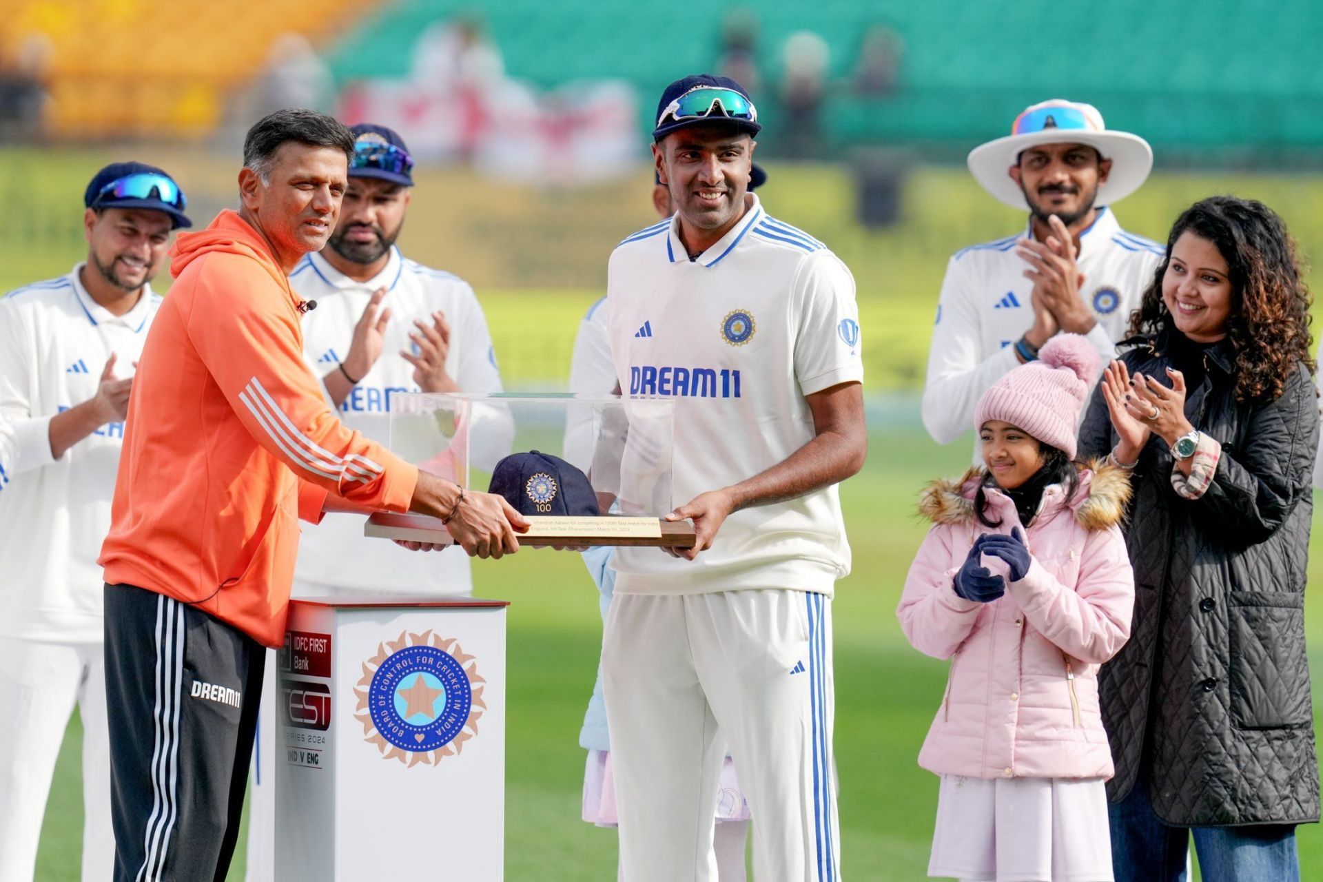 रविचंद्रन अश्विन को किया गया सम्मानित (Photo Credit - BCCI)