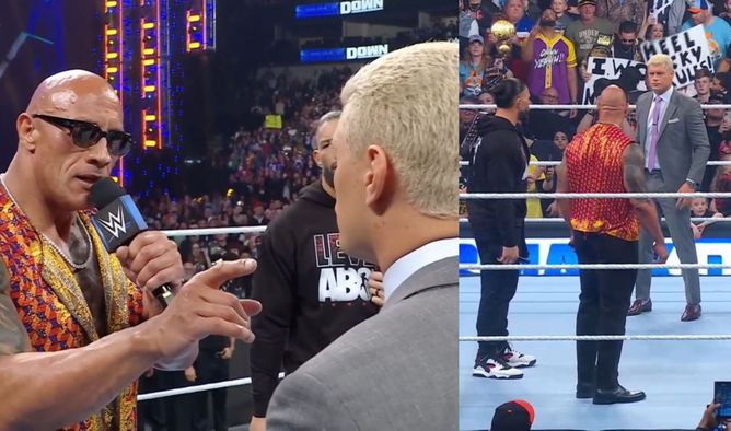 WWE SmackDown में The Rock पर थप्पड़ जड़े जाने और Roman Reigns के मैच के ऐलान पर मचा बवाल, आई जबरदस्त प्रतिक्रियाएं