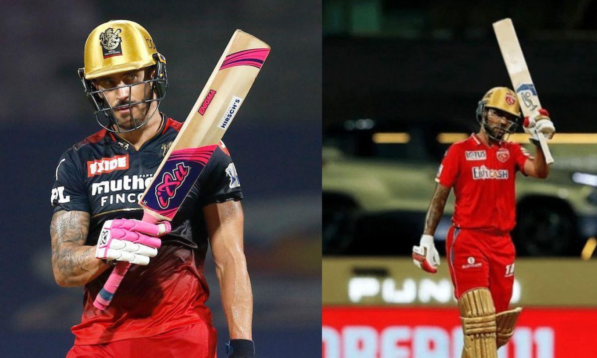 फाफ डू प्लेसी और शिखर धवन (Photo Courtesy: IPL)