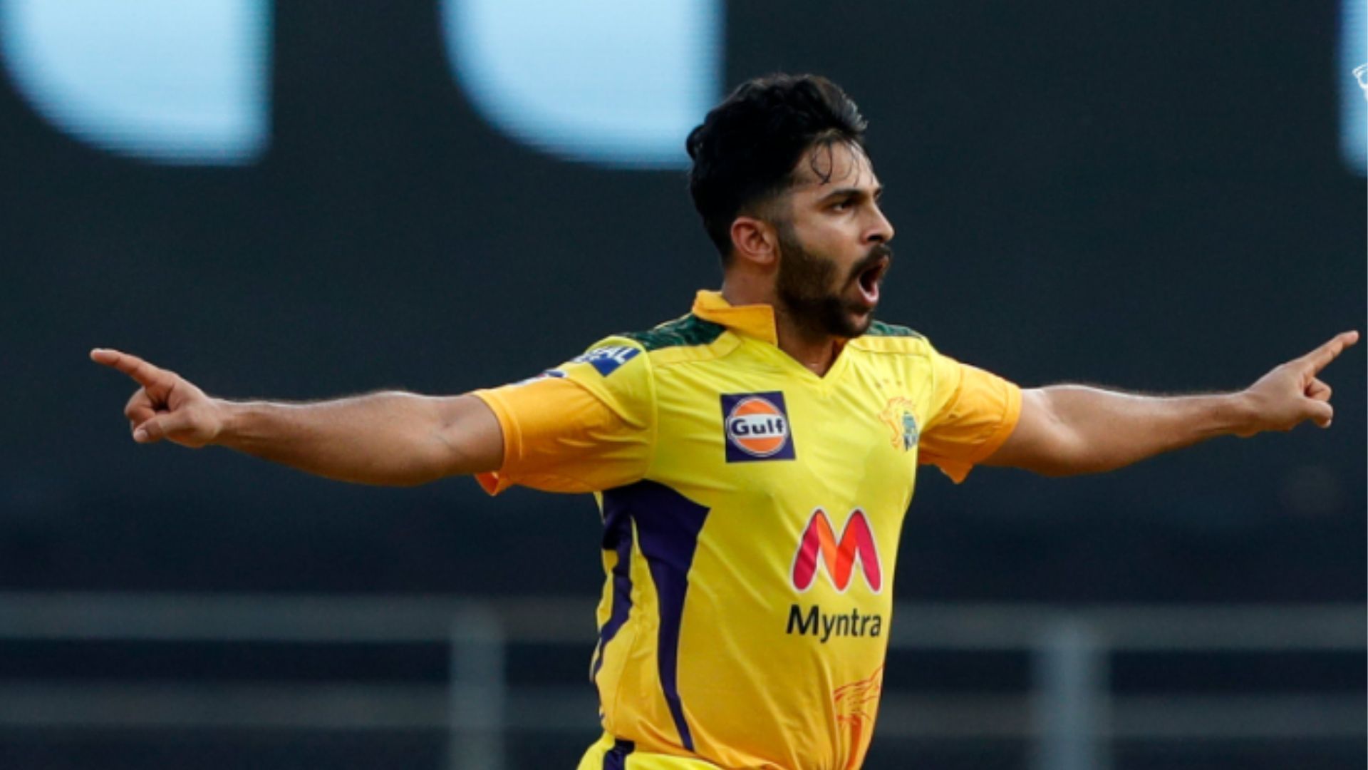 Shardul Thakur in action (Credits: X / ChennaiIPL)