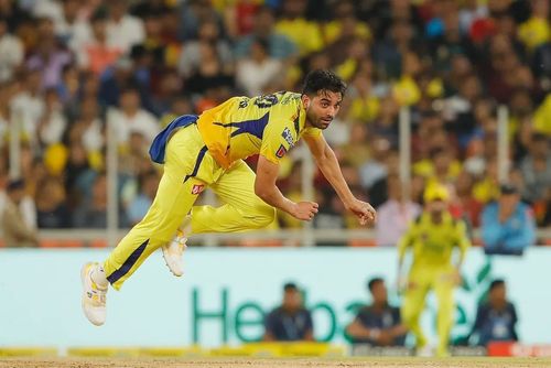 Deepak Chahar picked up 13 wickets in 10 games for CSK in IPL 2023. [P/C: iplt20.com]