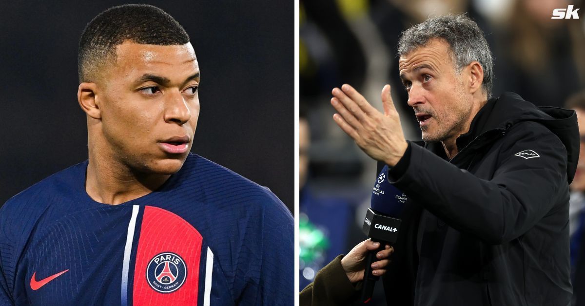 PSG striker Kylian Mbappe (left) and boss Luis Enrique