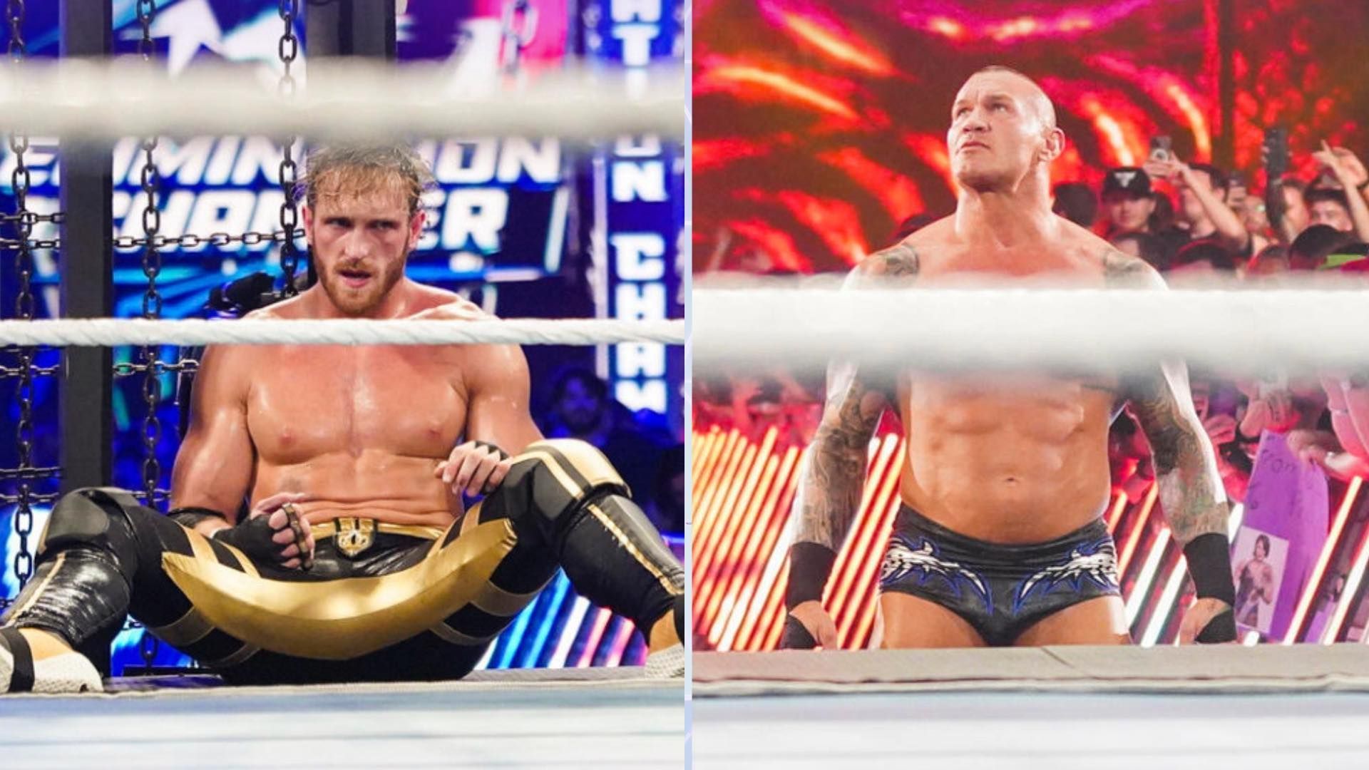 Logan Paul (left); Randy Orton (right)