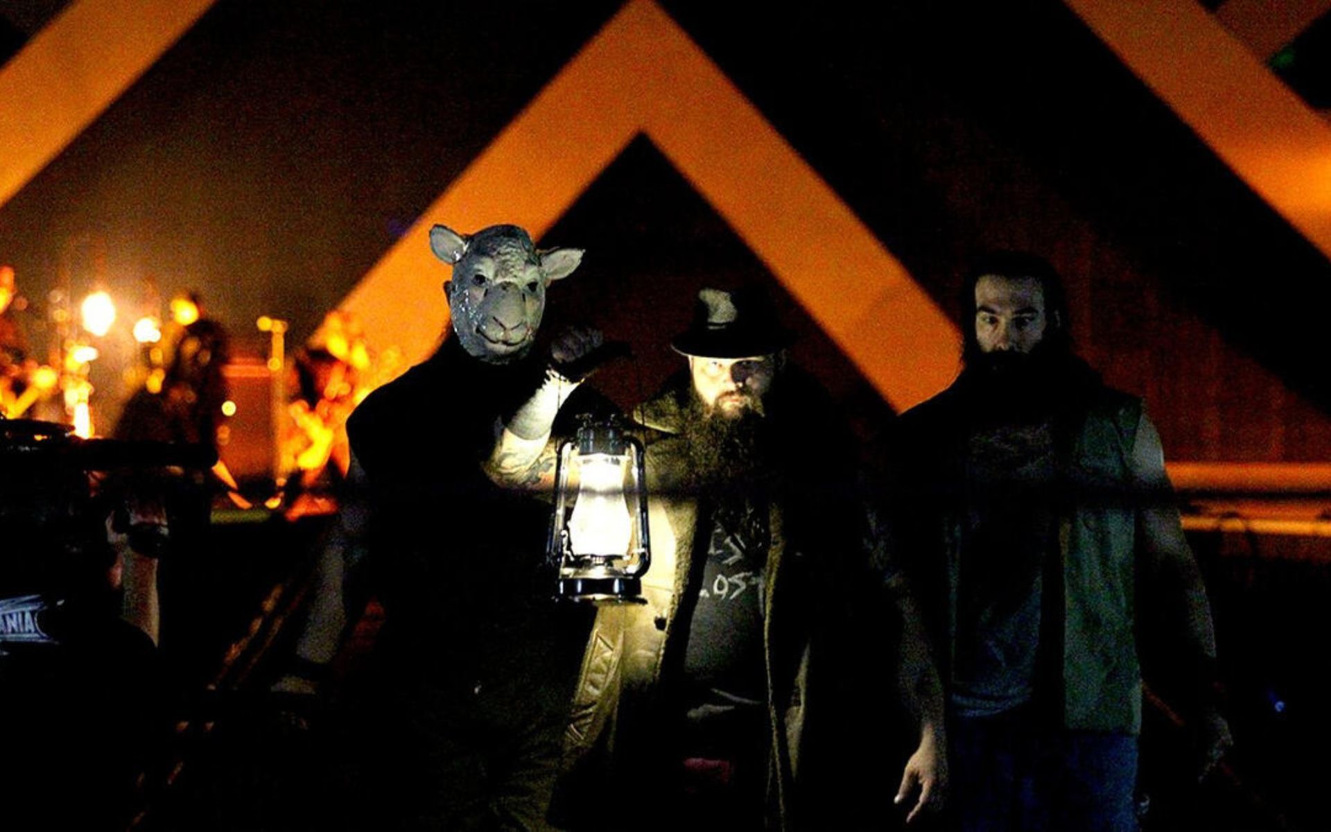 Bray Wyatt flanked by Harper and Rowan at WrestleMania 30 [Image Source: WWE.com]